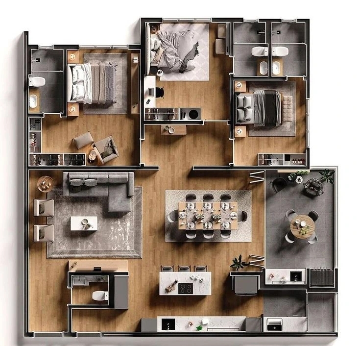 3d floor plan icon