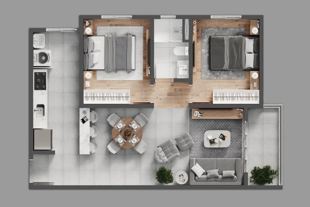 2D to 3D Floor Plan