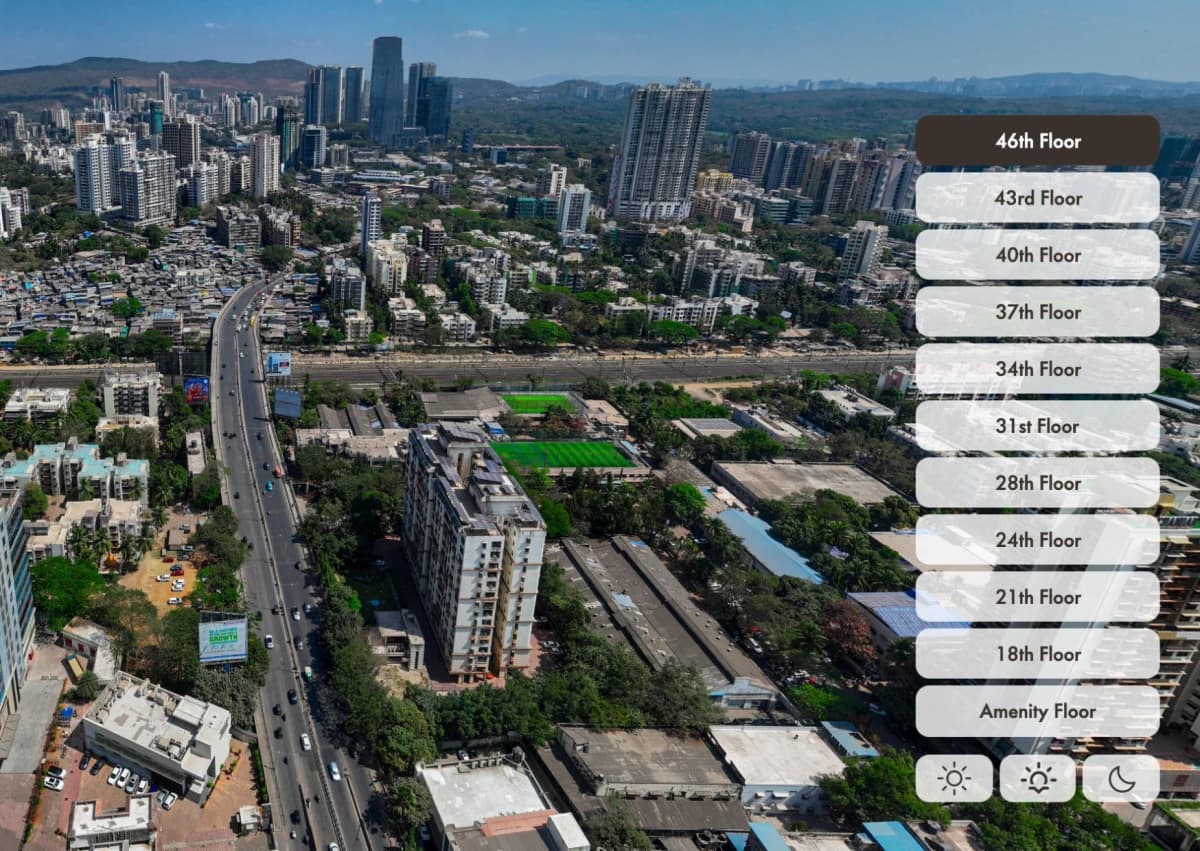 360 Multi Floor View Drone Panorama