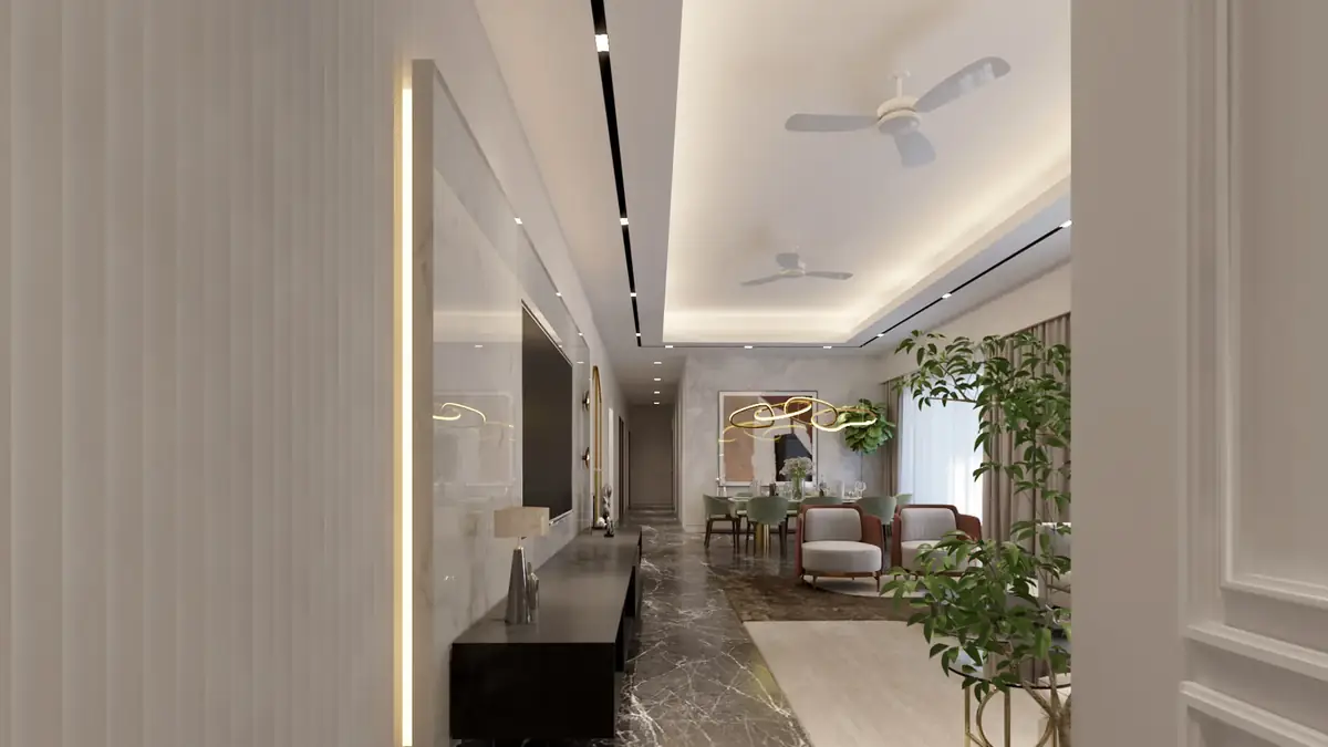 Luxury apartment, 360° rendered tour by 360 Space